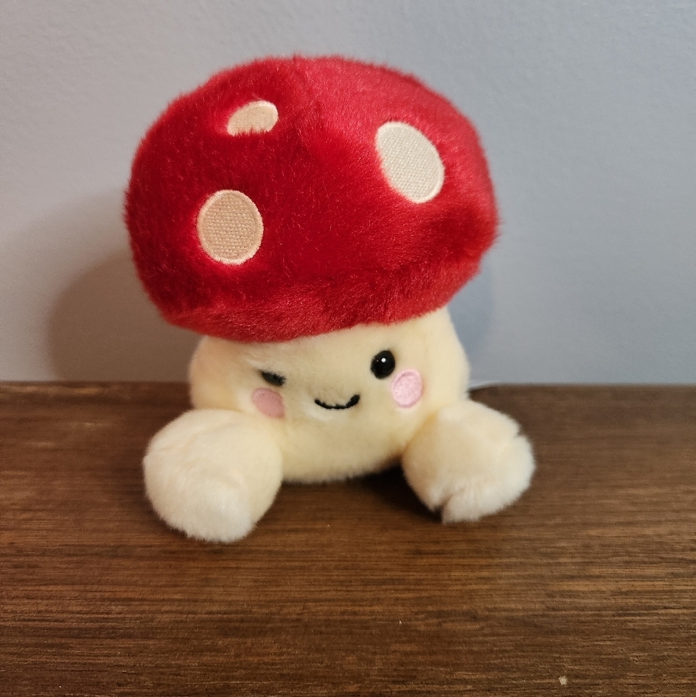 Aurora, Palm Pals, 5" Amanita Shroom Adorable Stuffed Animal